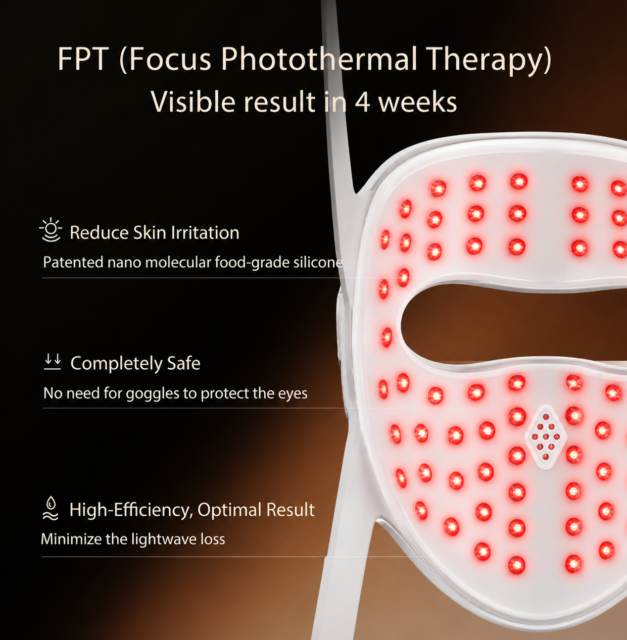 LUVIELLE 4D Laser Light Therapy Mask — Medical-Grade VCSEL Technology for Anti-Aging & Skin Renewal